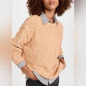 Free People Isla Cable Knit Sweater